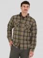 Fundango Roddy Lined Shirt męski kurtka koszulowa oliwka 1
