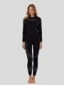 Fundango Seamless Baselayer Set damski komplet bielizny czarny 1