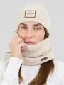 Fundango Grace Beanie damski czapka robiona na drutach czarny 1