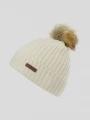 Fundango Merna Beanie damski czapka z pomponem biały 1